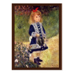 Girl With Watering Can By Pierre-Auguste Renoir Post Cards