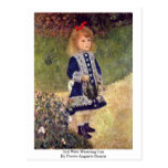 Girl With Watering Can By Pierre-Auguste Renoir Post Card