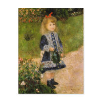 Girl with Watering Can Postcard