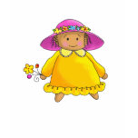 Girl With Yellow Sundress and Flowers Shirts