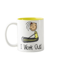 Girl Working Out Mug