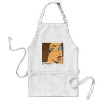 girl worried aprons