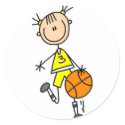 Girl Yellow Jersey Basketball Sticker by stick_figures Girl Yellow Jersey Basketball Sticker