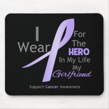 Girlfriend - I Wear Lavender - General Cancer Mouse Pads