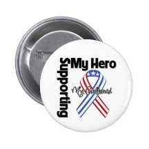 Girlfriend - Military Supporting My Hero Button