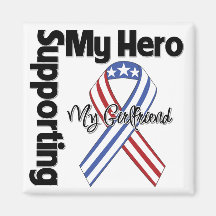 Girlfriend - Military Supporting My Hero Fridge Magnets