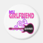 Girlfriend  Rocks Guitar Fridge Magnet