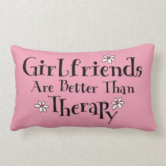 Girlfriend Therapy Throw Pillows