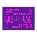 Girlfriends Birthday Parties & Christmas Qualities Stretched Canvas Prints