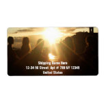 Girlfriends Watching the Sunset Shipping Label