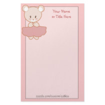 Girlie Bear Stationery