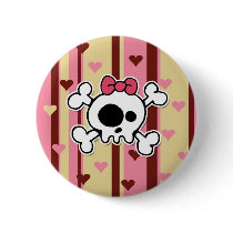 girlie skull buttons