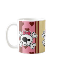 girlie skull mugs by cfkaatje girlie skull mugs