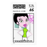 GirlPaint Postage Stamps