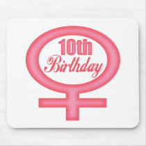Girls 10th Birthday Gifts mousepads