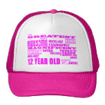 Girls 12th Birthdays : Pink Greatest 12 Year Old hats