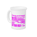 Girls 33rd Birthdays Pink Greatest Thirty Three Drink Pitchers