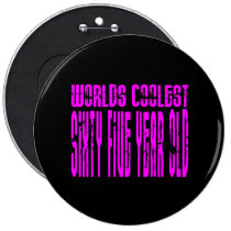 Girls 65 Birthdays Pink Worlds Coolest Sixty Five