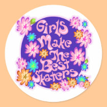 Girls are the Best Skaters! stickers
