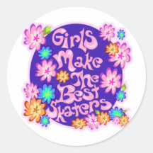 Girls are the Best Skaters! Sticker