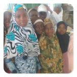 Girls at Adeiso School stickers