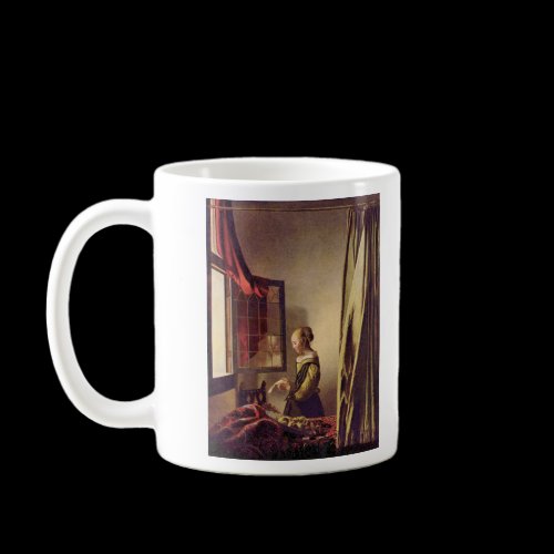 Girls at the open window by Johannes Vermeer Coffee Mug