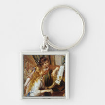 Girls at the Piano Key Chains