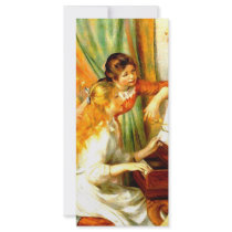 Girls at the Piano Rack Cards rack cards by junebug042 Girls at the Piano Rack Cards rack cards
