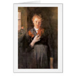 Girls At Window By Wilhelm Leibl cards