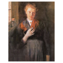 Girls At Window (Portrait Of Babette Maurer B. Jor Custom Flyer