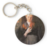 Girls At Window (Portrait Of Babette Maurer B. Jor Key Chains