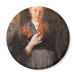 Girls At Window (Portrait Of Babette Maurer B. Jor magnets