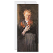 Girls At Window (Portrait Of Babette Maurer B. Jor Rack Cards