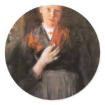 Girls At Window (Portrait Of Babette Maurer B. Jor Sticker