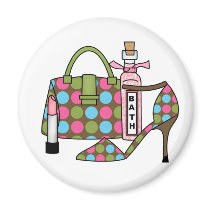 Girls Bags and Shoes Three magnets