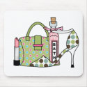 Girls Bags and Shoes Two mousepads