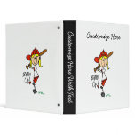 Girls Baseball Batter Up T-shirts and Gifts Vinyl Binders