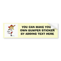 Girls Baseball Batter Up T-shirts and Gifts Bumper Sticker