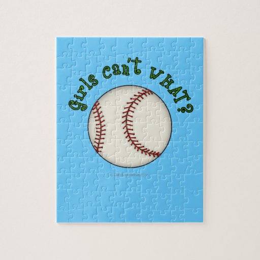 Girls Baseball-Green Puzzles