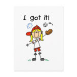 Girls Baseball I Got It Tshirts and Gifts Postcard