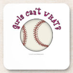 Girls Baseball-Pink Drink Coaster