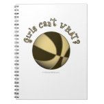Girls Basketball - Black/Gold Note Book