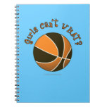 Girls Basketball - Black/Orange Note Book
