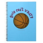 Girls Basketball - Brown/Pink Spiral Note Book