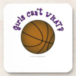 Girls Basketball - Brown/Purple Coasters