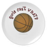 Girls Basketball - Brown/Red Plate