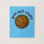 Girls Basketball - Brown/Red Puzzle