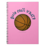 Girls Basketball - Brown/Sky Blue Note Books