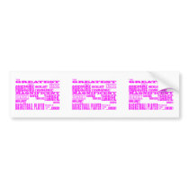 Girls Basketball : Pink Greatest Basketball Player Bumper Sticker