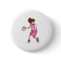 Girls basketball player buttons by shopaholicchick Girls basketball player buttons